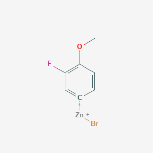 molecular formula C7H6BrFOZn B14899128 3-Fluoro-4-methoxyphenylZinc bromide 