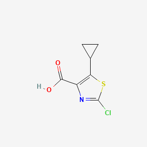 molecular formula C7H6ClNO2S B14899133 2-Chloro-5-cyclopropylthiazole-4-carboxylic acid 