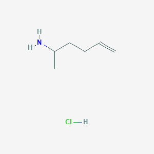 molecular formula C6H14ClN B1489917 Hex-5-en-2-amine hydrochloride CAS No. 696647-52-6