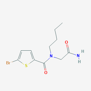 molecular formula C11H15BrN2O2S B14899178 N-(2-amino-2-oxoethyl)-5-bromo-N-butylthiophene-2-carboxamide 