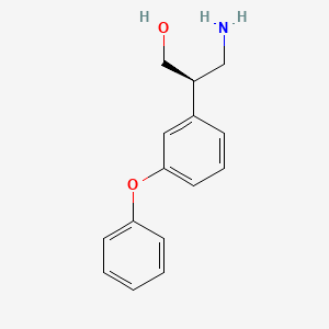 molecular formula C15H17NO2 B14899181 (R)-3-Amino-2-(3-phenoxyphenyl)propan-1-ol 