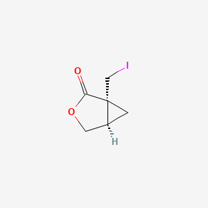 molecular formula C6H7IO2 B14899215 (1R,5R)-1-(Iodomethyl)-3-oxabicyclo[3.1.0]hexan-2-one 