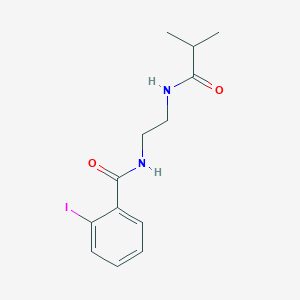 molecular formula C13H17IN2O2 B14899241 2-Iodo-N-(2-isobutyramidoethyl)benzamide 