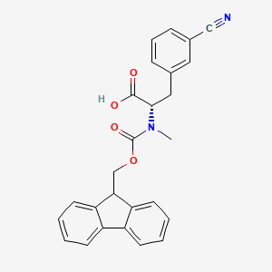 molecular formula C26H22N2O4 B14899290 Fmoc-N-Me-Phe(3-CN)-OH 