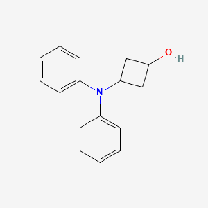 molecular formula C16H17NO B14899317 3-(Diphenylamino)cyclobutan-1-ol 