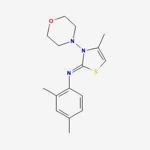 2,4-dimethyl-N-[(2Z)-4-methyl-3-(morpholin-4-yl)-1,3-thiazol-2(3H)-ylidene]aniline