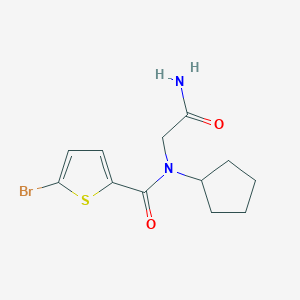 N-(2-amino-2-oxoethyl)-5-bromo-N-cyclopentylthiophene-2-carboxamide