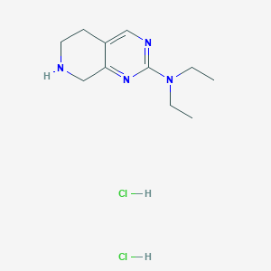 molecular formula C11H20Cl2N4 B1489936 N,N-diethyl-5,6,7,8-tetrahydropyrido[3,4-d]pyrimidin-2-amine dihydrochloride CAS No. 1823499-25-7