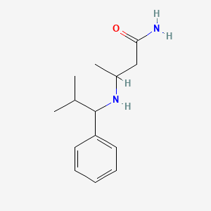 molecular formula C14H22N2O B14899371 3-((2-Methyl-1-phenylpropyl)amino)butanamide 