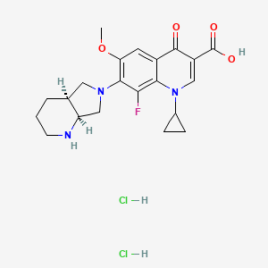 molecular formula C21H26Cl2FN3O4 B14899376 Rel-1-cyclopropyl-8-fluoro-6-methoxy-7-((4aS,7aS)-octahydro-6H-pyrrolo[3,4-b]pyridin-6-yl)-4-oxo-1,4-dihydroquinoline-3-carboxylic acid dihydrochloride 