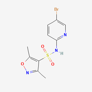 N-(5-bromopyridin-2-yl)-3,5-dimethyl-1,2-oxazole-4-sulfonamide