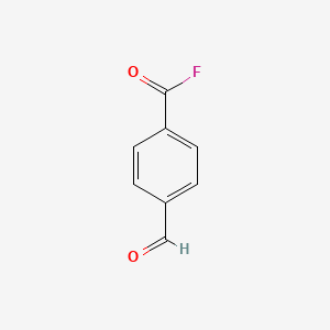 molecular formula C8H5FO2 B14899399 4-Formylbenzoyl fluoride 