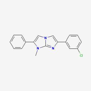 6-(3-chlorophenyl)-1-methyl-2-phenyl-1H-imidazo[1,2-a]imidazole