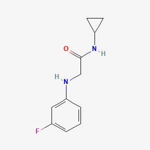 molecular formula C11H13FN2O B14899415 n-Cyclopropyl-2-((3-fluorophenyl)amino)acetamide 