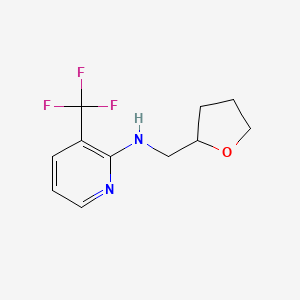 molecular formula C11H13F3N2O B14899432 n-((Tetrahydrofuran-2-yl)methyl)-3-(trifluoromethyl)pyridin-2-amine 