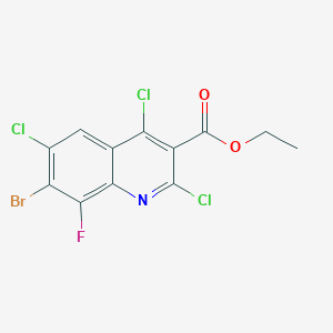 Ethyl 7-bromo-2,4,6-trichloro-8-fluoroquinoline-3-carboxylate