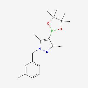 molecular formula C19H27BN2O2 B1489946 3,5-Dimethyl-1-(3-methylbenzyl)-4-(4,4,5,5-tetramethyl-[1,3,2]dioxaborolan-2-yl)-1H-pyrazole CAS No. 1534377-88-2