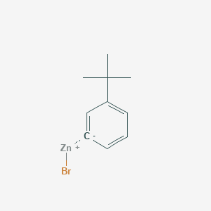 molecular formula C10H13BrZn B14899471 3-t-ButylphenylZinc bromide 