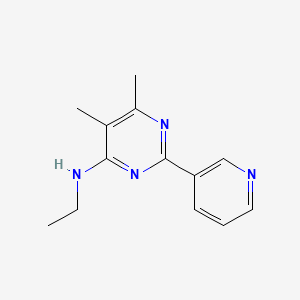 N-ethyl-5,6-dimethyl-2-(pyridin-3-yl)pyrimidin-4-amine