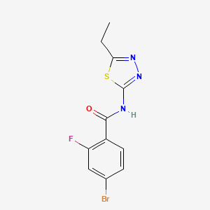 4-bromo-N-(5-ethyl-1,3,4-thiadiazol-2-yl)-2-fluorobenzamide