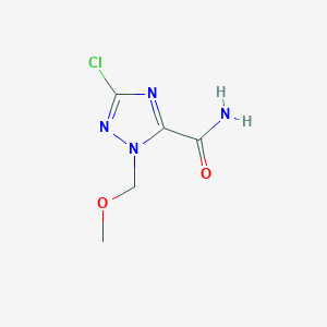 molecular formula C5H7ClN4O2 B1489950 3-chloro-1-(methoxymethyl)-1H-1,2,4-triazole-5-carboxamide CAS No. 1807979-95-8