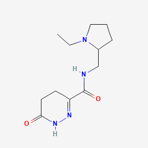 molecular formula C12H20N4O2 B14899501 n-((1-Ethylpyrrolidin-2-yl)methyl)-6-oxo-1,4,5,6-tetrahydropyridazine-3-carboxamide 