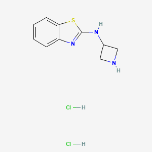 molecular formula C10H13Cl2N3S B1489951 N-(azetidin-3-yl)benzo[d]thiazol-2-amine dihydrochloride CAS No. 2098031-26-4