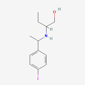 molecular formula C12H18INO B14899557 2-((1-(4-Iodophenyl)ethyl)amino)butan-1-ol 