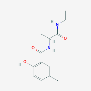 n-(1-(Ethylamino)-1-oxopropan-2-yl)-2-hydroxy-5-methylbenzamide