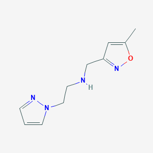 n-((5-Methylisoxazol-3-yl)methyl)-2-(1h-pyrazol-1-yl)ethan-1-amine