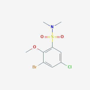 3-bromo-5-chloro-2-methoxy-N,N-dimethylbenzenesulfonamide