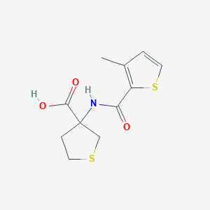 3-(3-Methylthiophene-2-carboxamido)tetrahydrothiophene-3-carboxylic acid