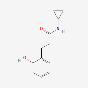 molecular formula C12H15NO2 B14899599 N-cyclopropyl-3-(2-hydroxyphenyl)propanamide 