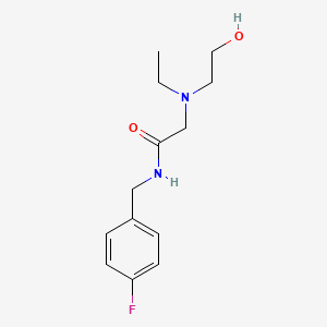 molecular formula C13H19FN2O2 B14899603 2-(Ethyl(2-hydroxyethyl)amino)-N-(4-fluorobenzyl)acetamide 