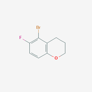 molecular formula C9H8BrFO B14899608 5-Bromo-6-fluorochromane 