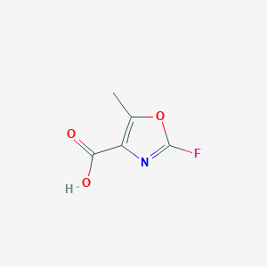 molecular formula C5H4FNO3 B14899637 2-Fluoro-5-methyloxazole-4-carboxylic acid 