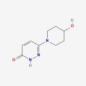 molecular formula C9H13N3O2 B1489965 6-(4-Hydroxypiperidin-1-yl)pyridazin-3-ol CAS No. 1542135-82-9