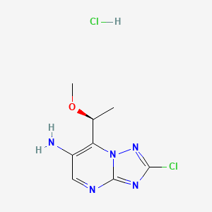 (S)-2-Chloro-7-(1-methoxyethyl)-[1,2,4]triazolo[1,5-a]pyrimidin-6-amine hydrochloride