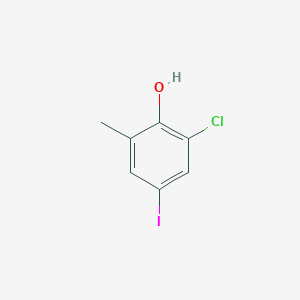molecular formula C7H6ClIO B1489968 2-Chloro-4-iodo-6-methylphenol CAS No. 1630906-44-3