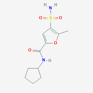 N-cyclopentyl-5-methyl-4-sulfamoylfuran-2-carboxamide