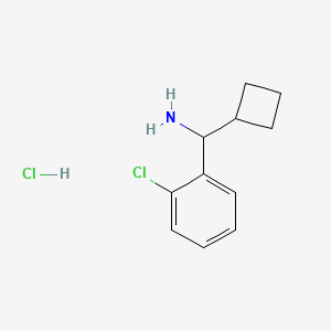 molecular formula C11H15Cl2N B1489970 (2-Chlorophenyl)(cyclobutyl)methanamine hydrochloride CAS No. 2098087-14-8