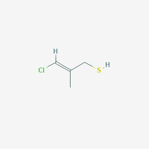 molecular formula C4H7ClS B1489974 3-Chloro-2-methylprop-2-ene-1-thiol CAS No. 1807938-81-3