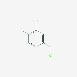 molecular formula C7H5Cl2I B1489975 2-Chloro-4-(chloromethyl)-1-iodobenzene CAS No. 1261449-95-9