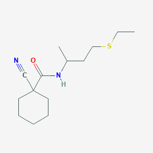 1-Cyano-N-(4-(ethylthio)butan-2-yl)cyclohexane-1-carboxamide