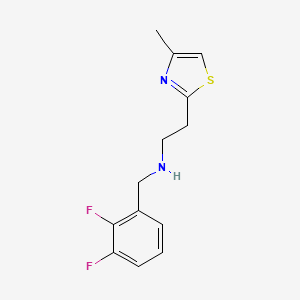 molecular formula C13H14F2N2S B14899787 n-(2,3-Difluorobenzyl)-2-(4-methylthiazol-2-yl)ethan-1-amine 