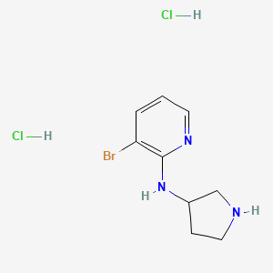 molecular formula C9H14BrCl2N3 B1489979 3-bromo-N-(pyrrolidin-3-yl)pyridin-2-amine dihydrochloride CAS No. 2097954-18-0