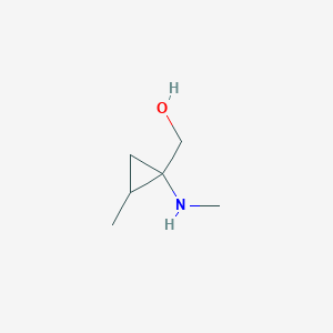 molecular formula C6H13NO B14899800 (2-Methyl-1-(methylamino)cyclopropyl)methanol 