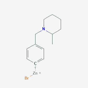 4-[(2-Methyl-1-piperidino)methyl]phenylZinc bromide