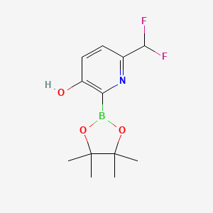 6-(Difluoromethyl)-2-(4,4,5,5-tetramethyl-1,3,2-dioxaborolan-2-yl)pyridin-3-ol