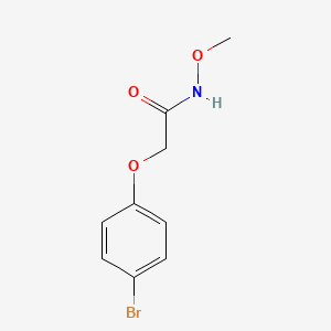 molecular formula C9H10BrNO3 B14899839 2-(4-bromophenoxy)-N-methoxyacetamide 